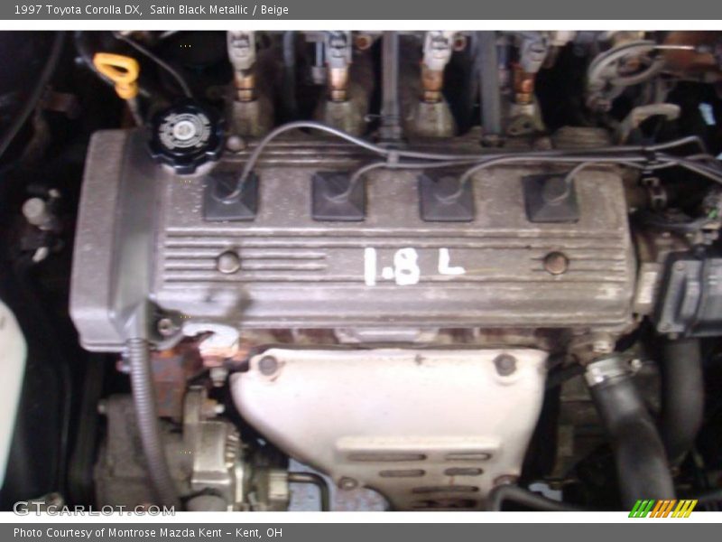 Satin Black Metallic / Beige 1997 Toyota Corolla DX