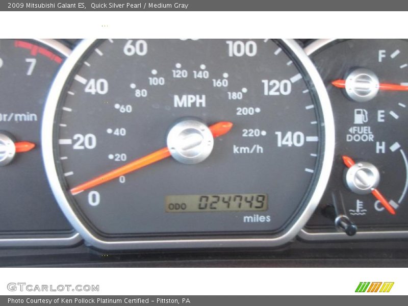 Quick Silver Pearl / Medium Gray 2009 Mitsubishi Galant ES
