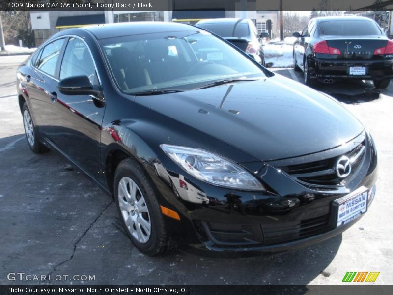 Ebony Black / Black 2009 Mazda MAZDA6 i Sport