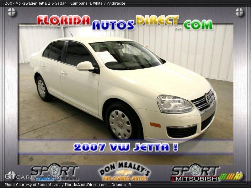 Campanella White / Anthracite 2007 Volkswagen Jetta 2.5 Sedan