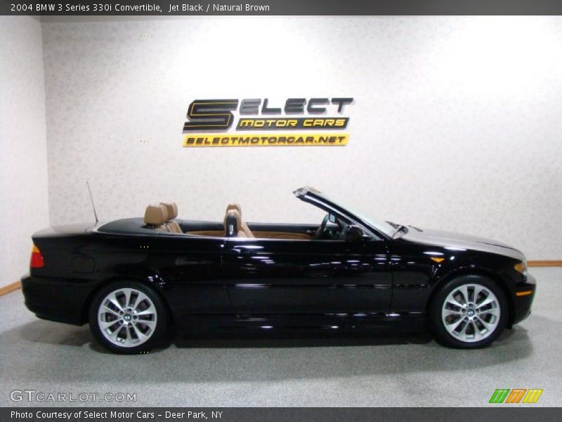 Jet Black / Natural Brown 2004 BMW 3 Series 330i Convertible