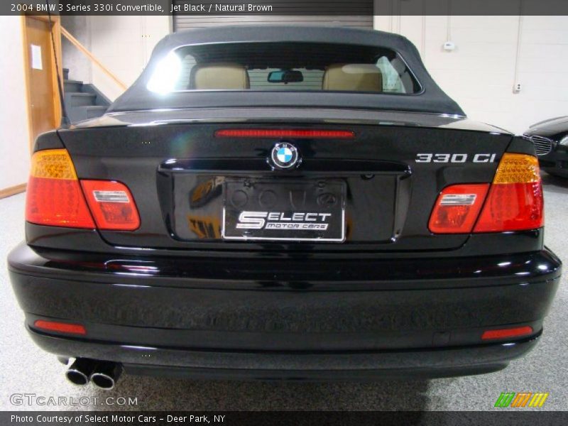Jet Black / Natural Brown 2004 BMW 3 Series 330i Convertible