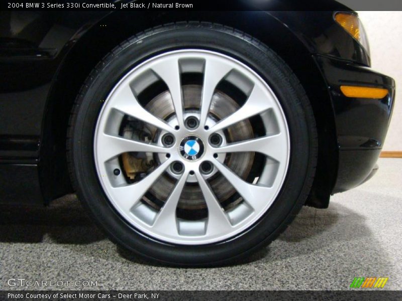 Jet Black / Natural Brown 2004 BMW 3 Series 330i Convertible