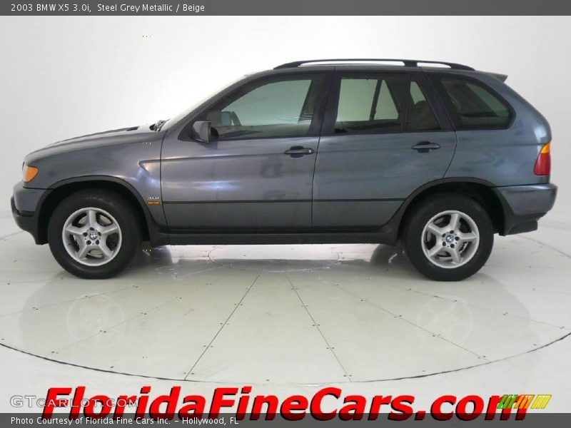 Steel Grey Metallic / Beige 2003 BMW X5 3.0i