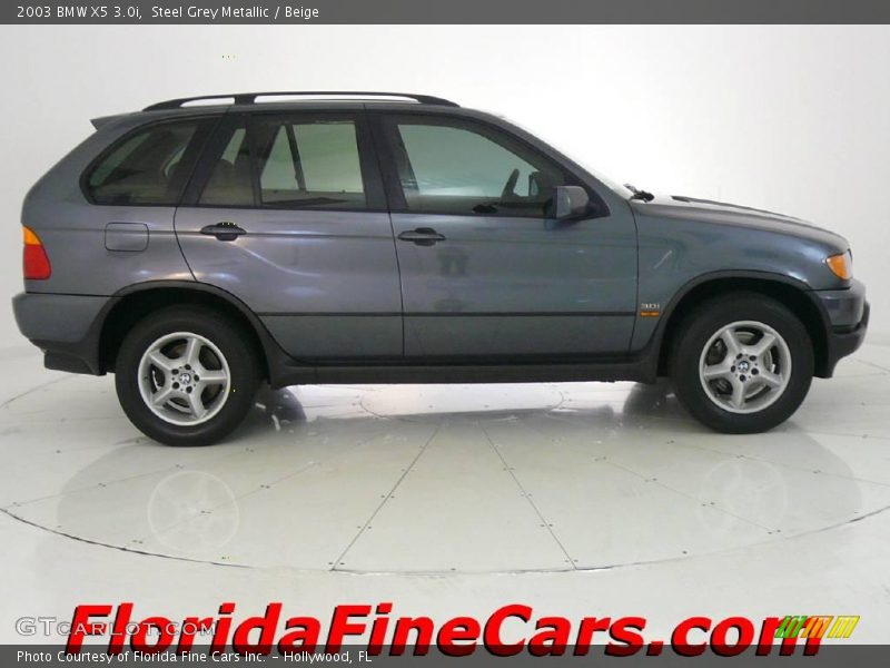 Steel Grey Metallic / Beige 2003 BMW X5 3.0i