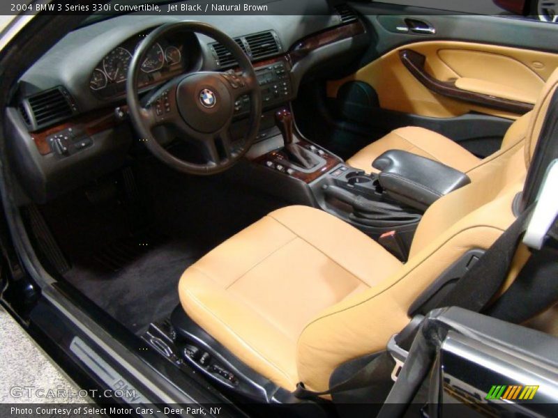 Jet Black / Natural Brown 2004 BMW 3 Series 330i Convertible