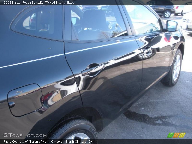 Wicked Black / Black 2008 Nissan Rogue SL AWD
