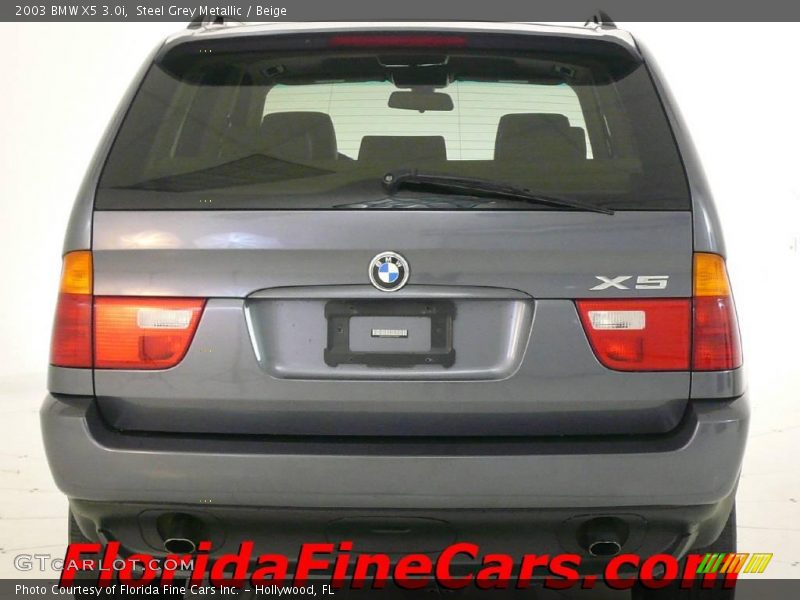 Steel Grey Metallic / Beige 2003 BMW X5 3.0i