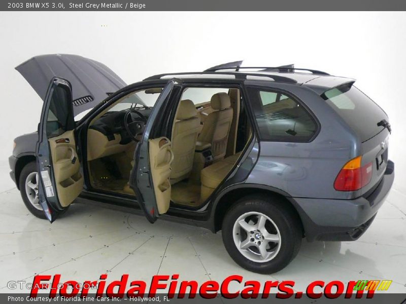 Steel Grey Metallic / Beige 2003 BMW X5 3.0i
