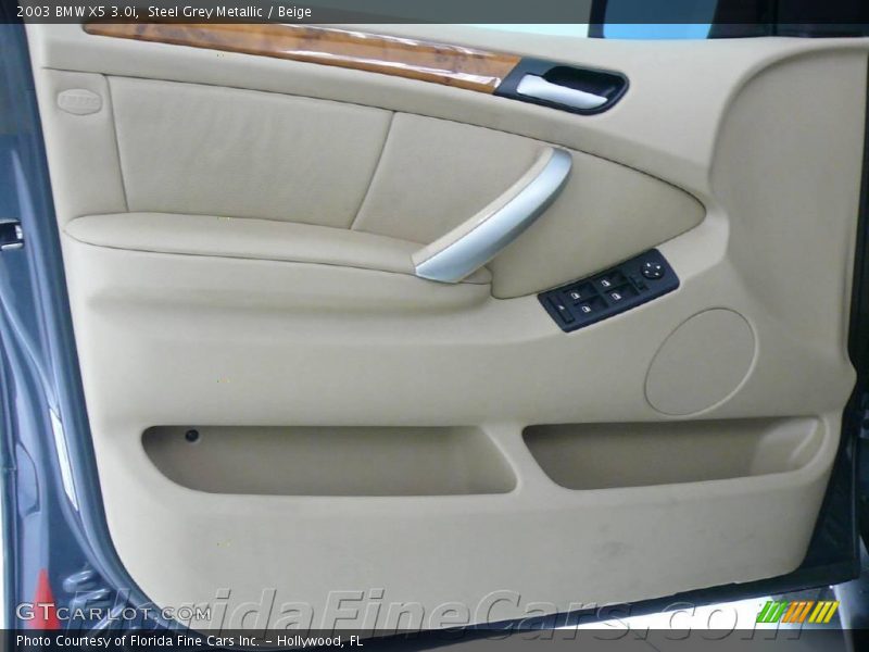 Steel Grey Metallic / Beige 2003 BMW X5 3.0i
