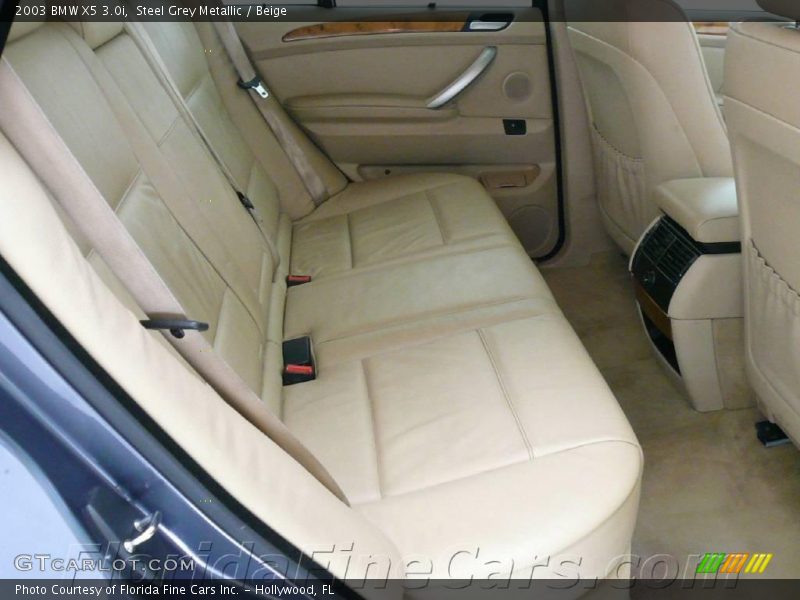 Steel Grey Metallic / Beige 2003 BMW X5 3.0i