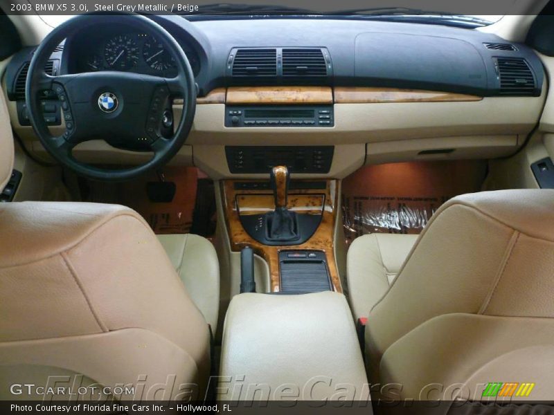 Steel Grey Metallic / Beige 2003 BMW X5 3.0i