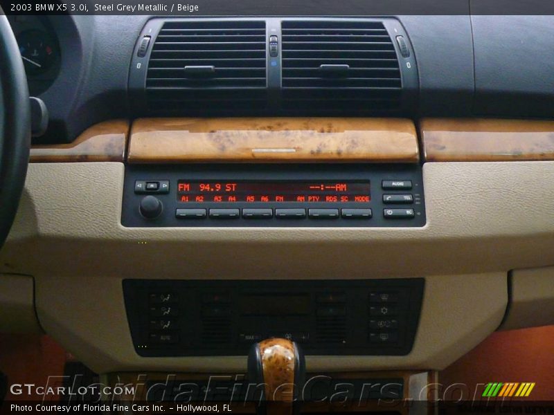 Steel Grey Metallic / Beige 2003 BMW X5 3.0i