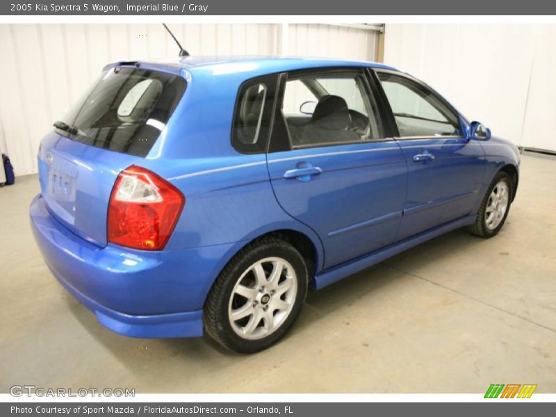 Imperial Blue / Gray 2005 Kia Spectra 5 Wagon