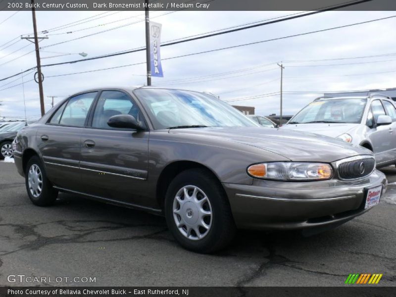 Dark Bronzemist Metallic / Medium Gray 2002 Buick Century Custom
