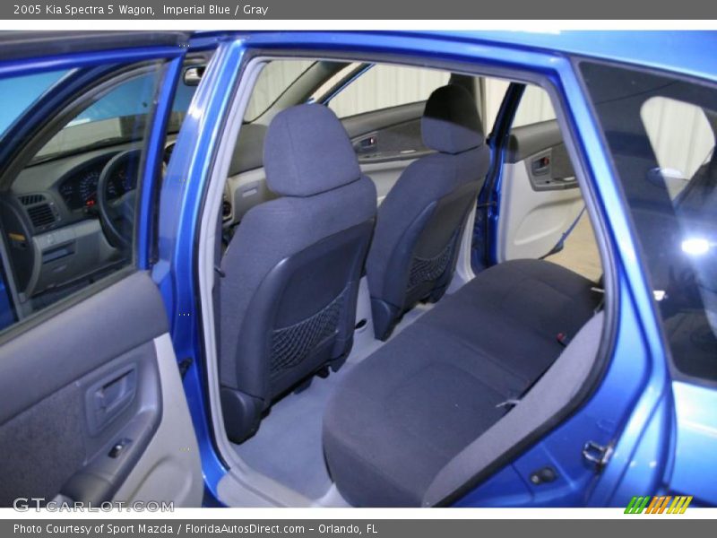 Imperial Blue / Gray 2005 Kia Spectra 5 Wagon