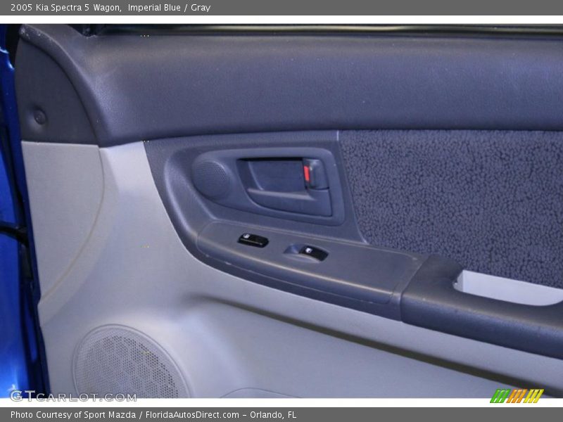 Imperial Blue / Gray 2005 Kia Spectra 5 Wagon