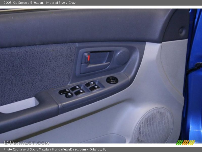 Imperial Blue / Gray 2005 Kia Spectra 5 Wagon