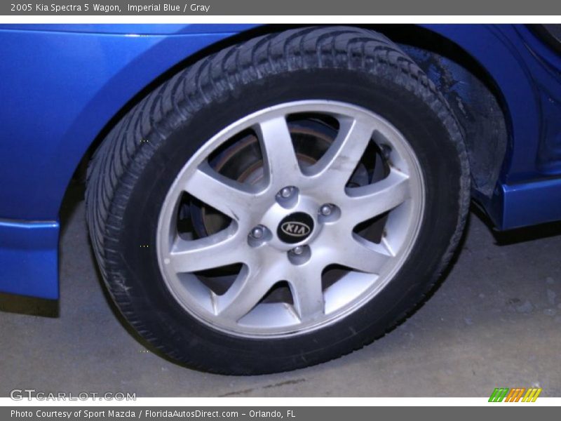Imperial Blue / Gray 2005 Kia Spectra 5 Wagon