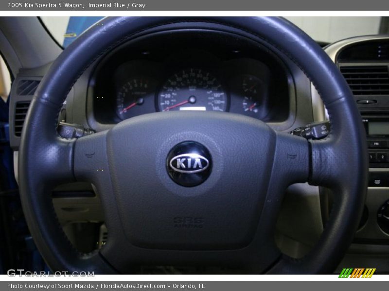Imperial Blue / Gray 2005 Kia Spectra 5 Wagon