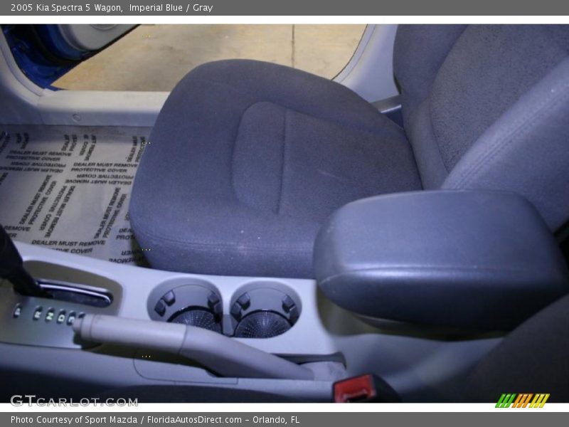 Imperial Blue / Gray 2005 Kia Spectra 5 Wagon
