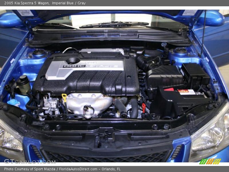 Imperial Blue / Gray 2005 Kia Spectra 5 Wagon