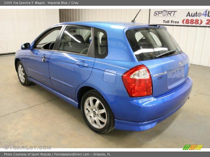 Imperial Blue / Gray 2005 Kia Spectra 5 Wagon
