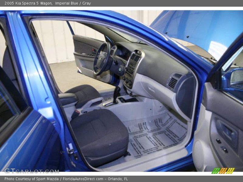 Imperial Blue / Gray 2005 Kia Spectra 5 Wagon