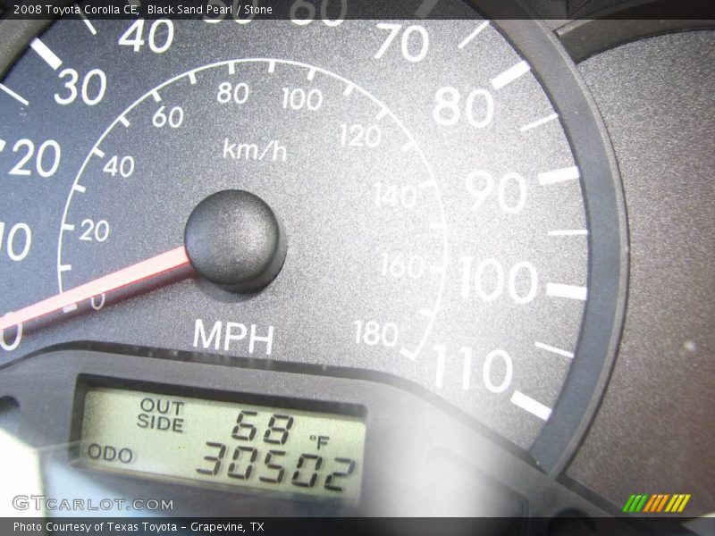 Black Sand Pearl / Stone 2008 Toyota Corolla CE