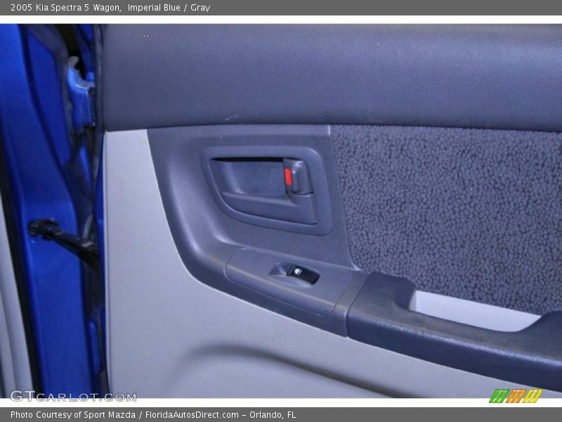 Imperial Blue / Gray 2005 Kia Spectra 5 Wagon