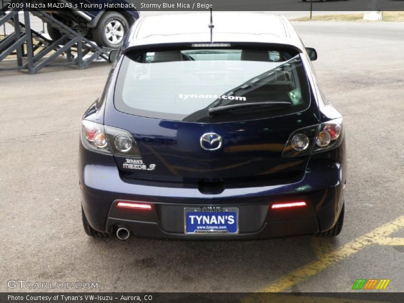 Stormy Blue Mica / Beige 2009 Mazda MAZDA3 s Touring Hatchback