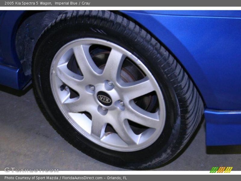 Imperial Blue / Gray 2005 Kia Spectra 5 Wagon