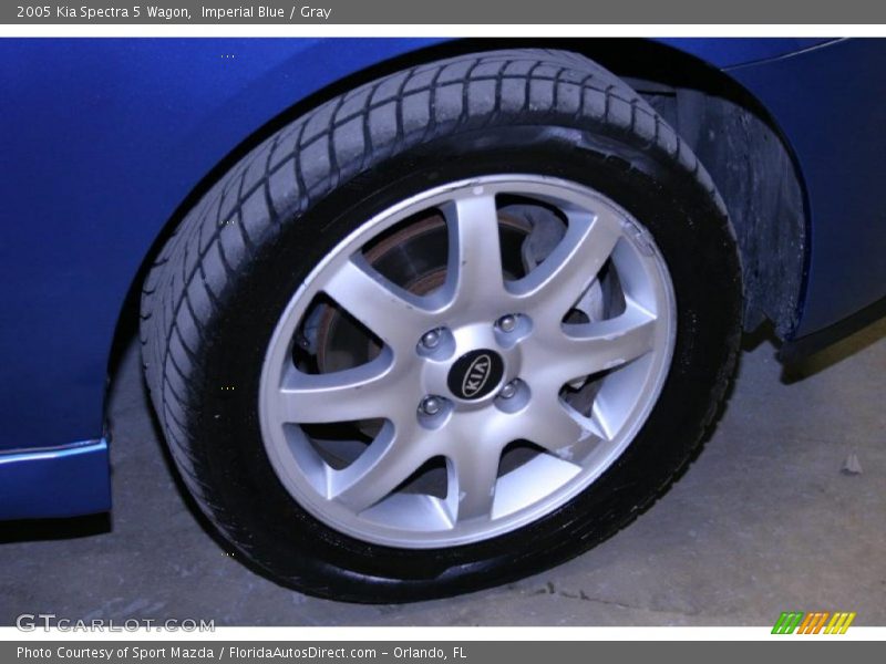 Imperial Blue / Gray 2005 Kia Spectra 5 Wagon
