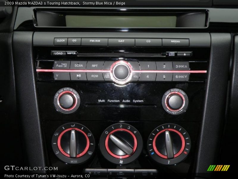 Stormy Blue Mica / Beige 2009 Mazda MAZDA3 s Touring Hatchback
