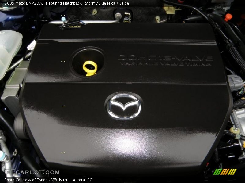 Stormy Blue Mica / Beige 2009 Mazda MAZDA3 s Touring Hatchback