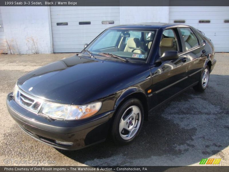 Black / Warm Beige 1999 Saab 9-3 Sedan