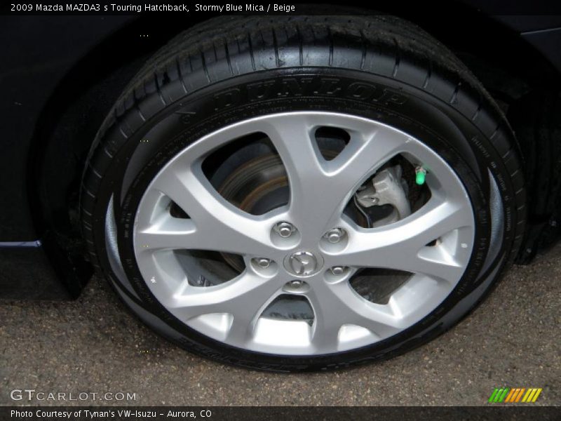 Stormy Blue Mica / Beige 2009 Mazda MAZDA3 s Touring Hatchback