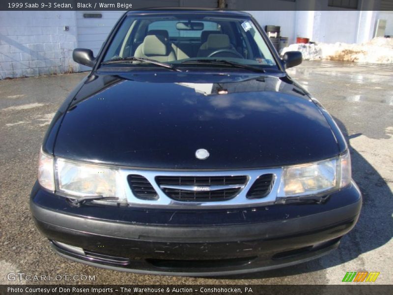 Black / Warm Beige 1999 Saab 9-3 Sedan