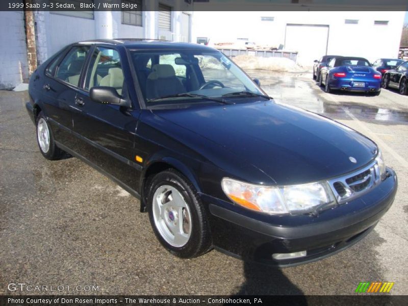 Black / Warm Beige 1999 Saab 9-3 Sedan