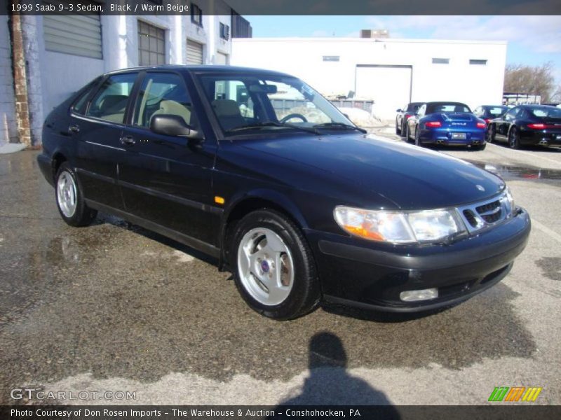 Black / Warm Beige 1999 Saab 9-3 Sedan