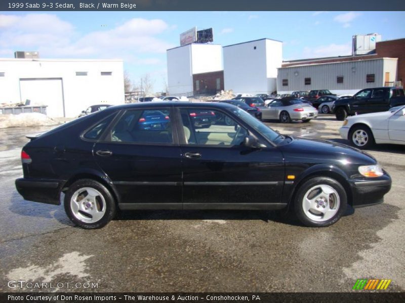 Black / Warm Beige 1999 Saab 9-3 Sedan