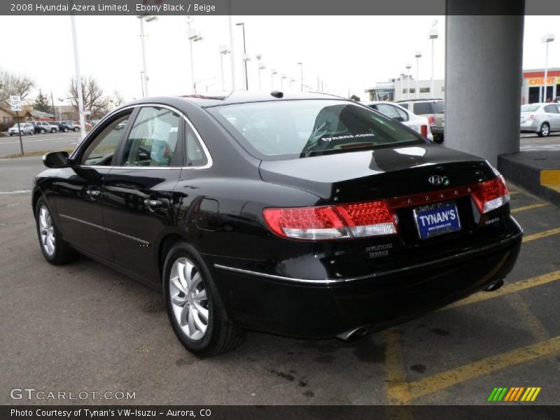 Ebony Black / Beige 2008 Hyundai Azera Limited