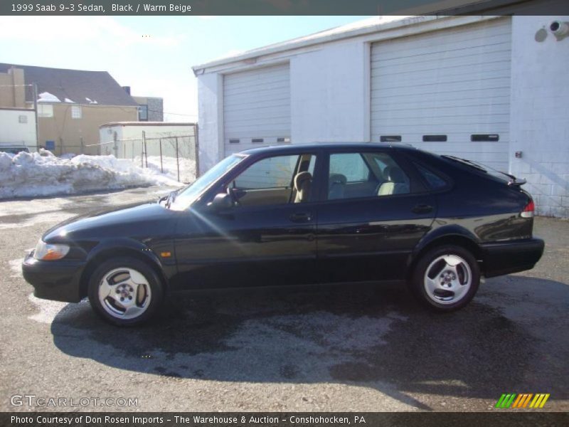 Black / Warm Beige 1999 Saab 9-3 Sedan