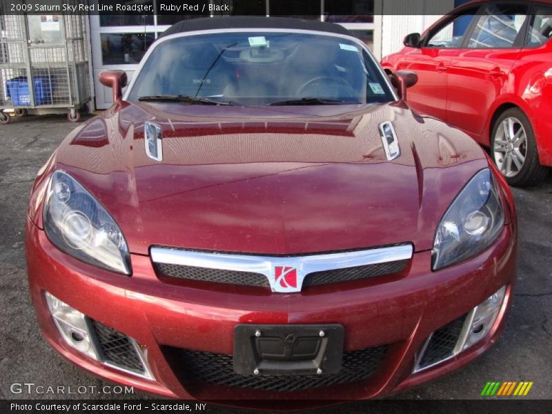 Ruby Red / Black 2009 Saturn Sky Red Line Roadster