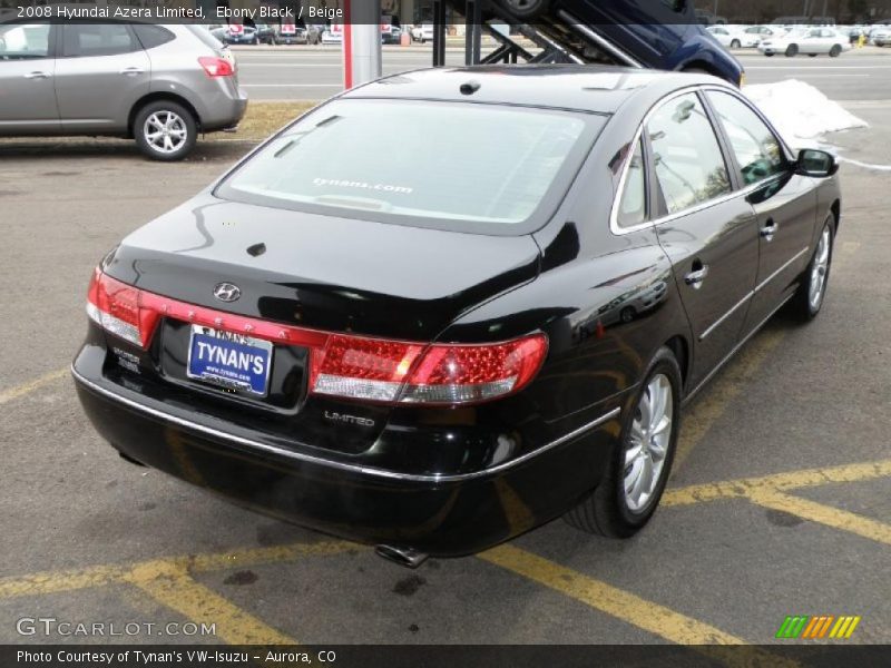 Ebony Black / Beige 2008 Hyundai Azera Limited