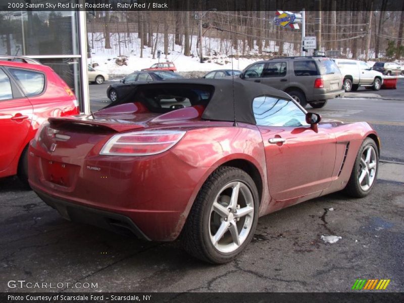 Ruby Red / Black 2009 Saturn Sky Red Line Roadster