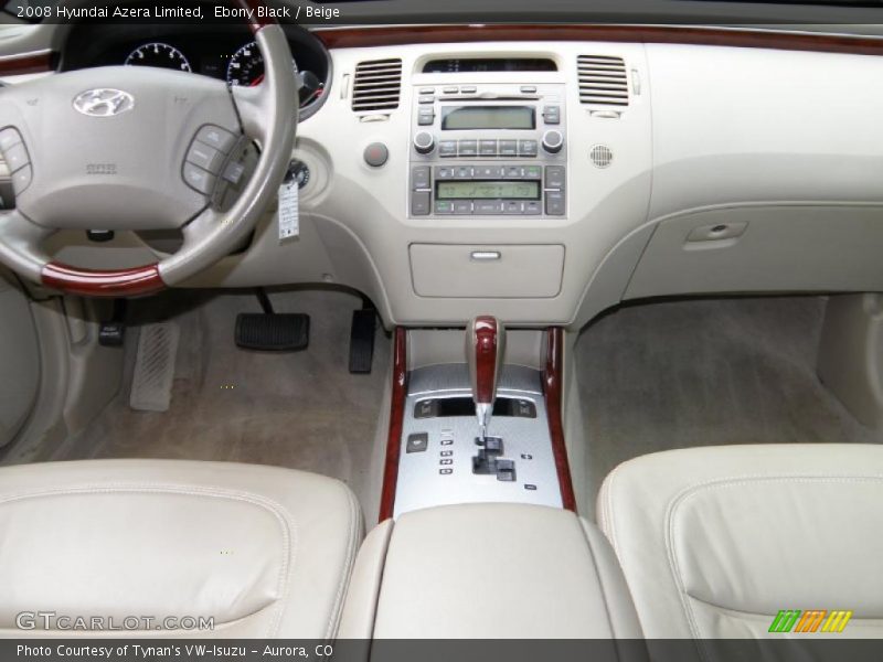 Ebony Black / Beige 2008 Hyundai Azera Limited