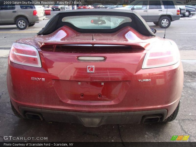 Ruby Red / Black 2009 Saturn Sky Red Line Roadster