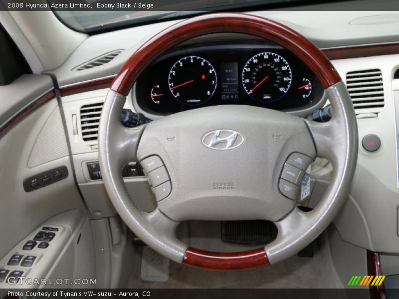 Ebony Black / Beige 2008 Hyundai Azera Limited