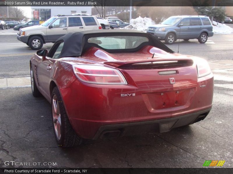Ruby Red / Black 2009 Saturn Sky Red Line Roadster